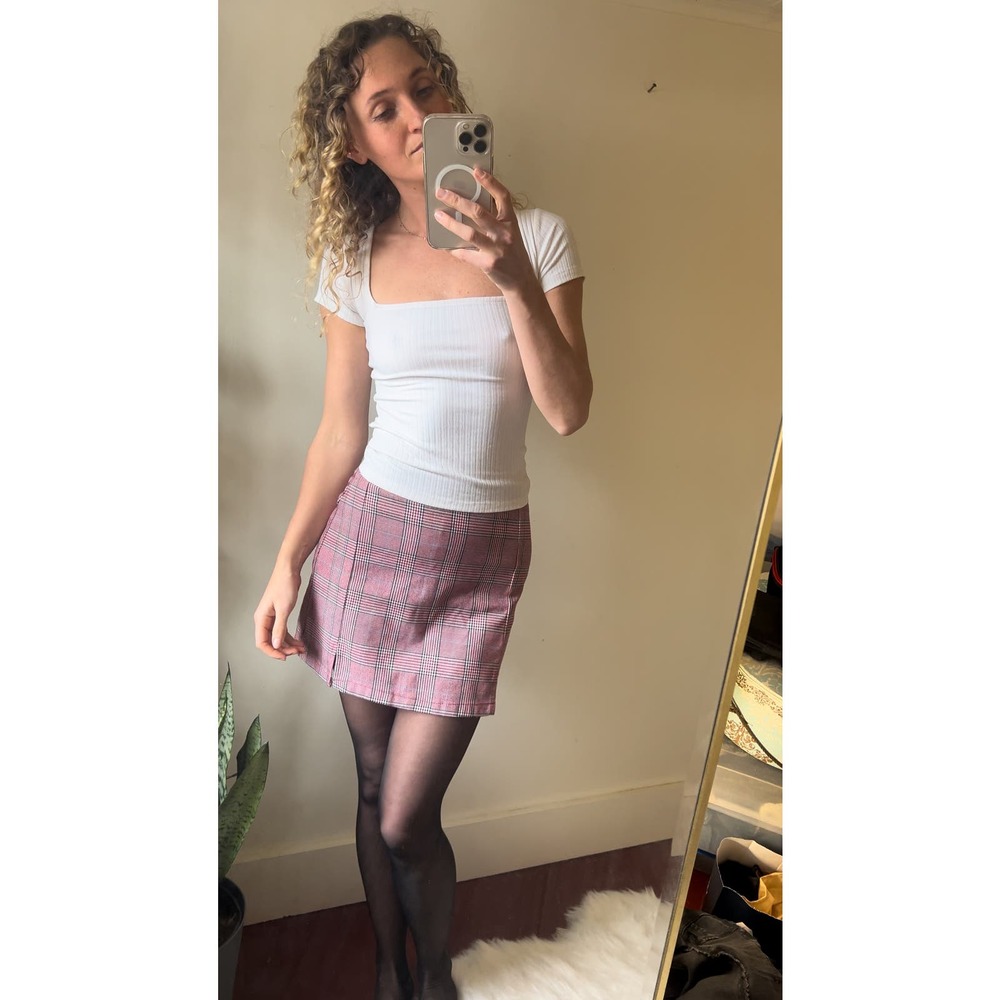 forever 21 ribbed white shirt